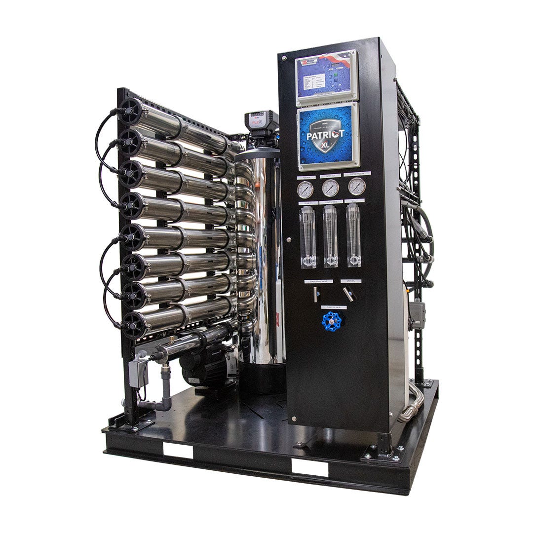 US Water Systems Patriot XL skid-mounted turnkey commercial RO system